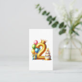 ゴールデン2歳の誕生日 名刺 (スタンド正面)