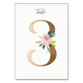 ゴールデン3フローラテーブル番号カード テーブルナンバー (裏面)