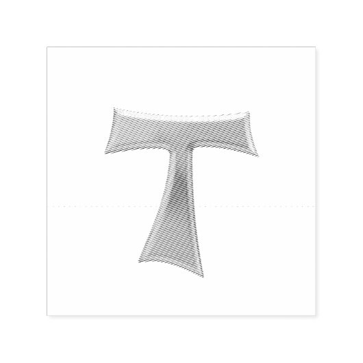 ゴールデン3-Dルックフランシスカンタウクロス セルフインキングスタンプ (デザイン)