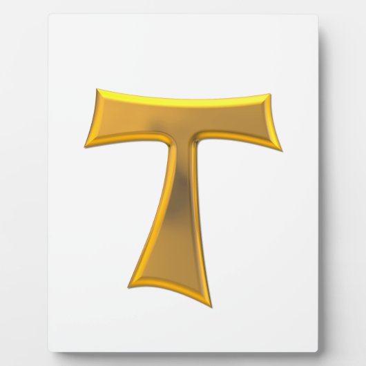 ゴールデン3-Dルックフランシスカンタウクロス フォトプラーク (正面)