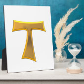 ゴールデン3-Dルックフランシスカンタウクロス フォトプラーク (側面)