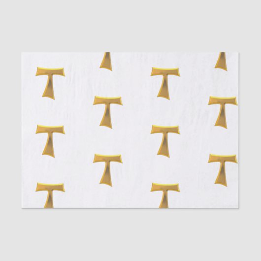 ゴールデン3-Dルックフランシスカンタウクロス 薄葉紙 (正面)