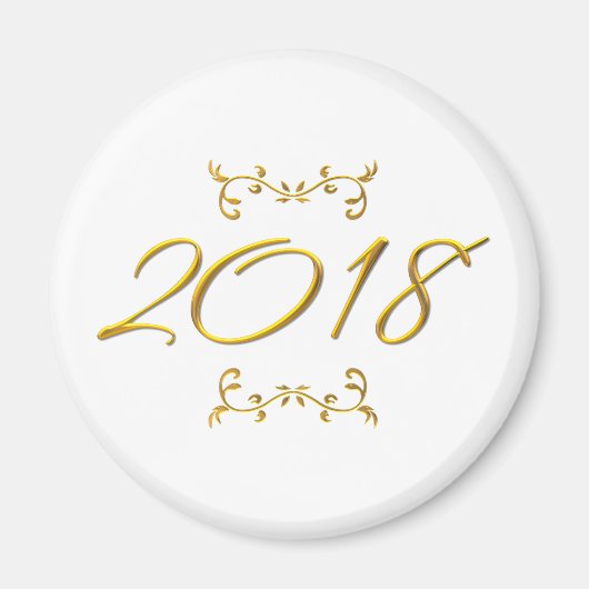 ゴールデン3-Dルック2018 マグネット (正面)