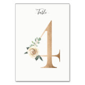 ゴールデン4フローラテーブル番号カード テーブルナンバー (裏面)