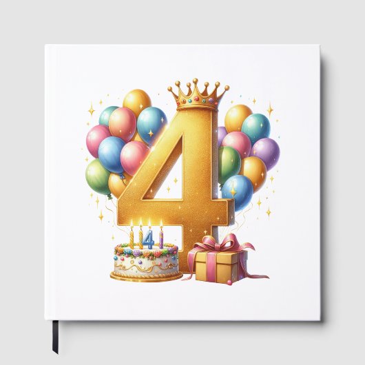 ゴールデン4歳の誕生日 ゲストブック (正面)