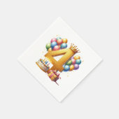 ゴールデン4歳の誕生日 スタンダードカクテルナプキン (角)