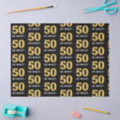 ゴールデン50だってばよ!おもしろい誕生日パーティー 薄葉紙 (クラフト)