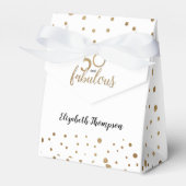 ゴールデン50と素晴らしいパーソナライズされた誕生日の好意 フェイバーボックス (正面サイド)