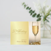 ゴールデン50バースデーパーティ招待状 招待状 (スタンド正面)