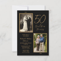ゴールデン50周年記念の招待状