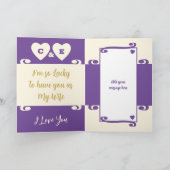 ゴールデン50周年記念ハッピーイヤー紫クリーム カード (内部)