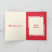 ゴールデン50周年記念ハッピー年数レッドクリーム カード (内部)