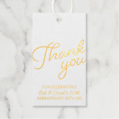 ゴールデン50周年記念フォイルありがとうメッセージカード ギフトタグ (正面)