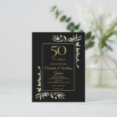 ゴールデン50周年記念日変更グリーン 案内ポストカード (スタンド正面)