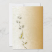 ゴールデン50歳の誕生日の招待状 招待状 (裏面)