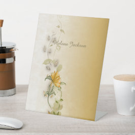 ゴールデン50th誕生日ペデスタルのサイン 台座サイン