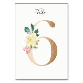 ゴールデン6フローラテーブル番号カード テーブルナンバー (裏面)