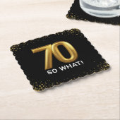 ゴールデン70 So What 誕生日パーティー ペーパーコースター (アングル)