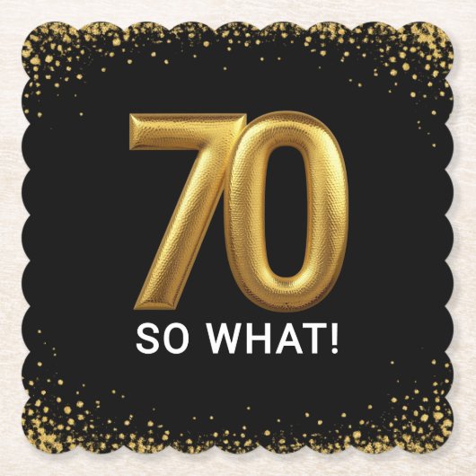 ゴールデン70 So What 誕生日パーティー ペーパーコースター (正面)