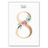 ゴールデン8フローラテーブル番号カード テーブルナンバー (裏面)