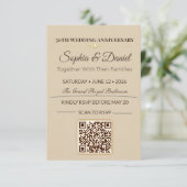 ゴールデン・アニバーサリー招待状|エレガント・ラブ・ガラ 出欠カード (スタンド正面)