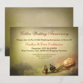 ゴールデン・アニバーサリー・アーティスティック・ヴィンテージ・インビテーションズ 招待状 (正面/裏面)