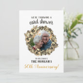 ゴールデン・アニバーサリー・カードシャワー フォト付 招待状 (スタンド正面)