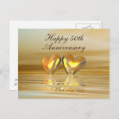 ゴールデン・アニバーサリー・ハーツ ポストカード (正面/裏面)