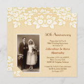 ゴールデン・アニバーサリー　フォト　招待 招待状 (正面/裏面)