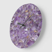 ゴールデン アメシスト シマー ラージ壁時計 (傾斜)