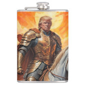 ゴールデン・アーマーの英雄的なトランプ・ウォリアー フラスク (正面)