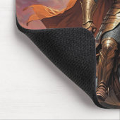 ゴールデン・アーマーの英雄的なトランプ・ウォリアー マウスパッド (コーナー)