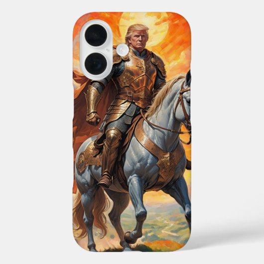 ゴールデン・アーマーの英雄的なトランプ・ウォリアー Case-Mate iPhoneケース (裏面)