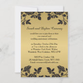 ゴールデン·イングリッシュ·バラズ·オン·ブラック·フォー·リニューアル 招待状 (裏面)