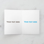 ゴールデン·イーグルおもしろいの漫画イラストレーション カード (内部)