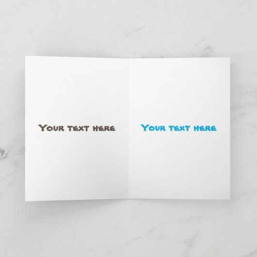 ゴールデン·イーグルおもしろいの漫画イラストレーション カード (内部)