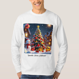"ゴールデン・ウィンター・ワンダーランド" Tシャツ