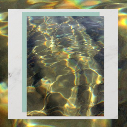 ゴールデン・ウォーターと色のスクラップブック紙