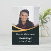 ゴールデン・エレガンス写真卒業クラス 招待状 (スタンド正面)