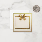 ゴールデン・エレガンス・フレーム ノートカード (正面/裏面インサイチュ)