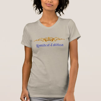 ゴールデン エレガンス 限定版 カスタム テキスト 女性用 Tシャツ