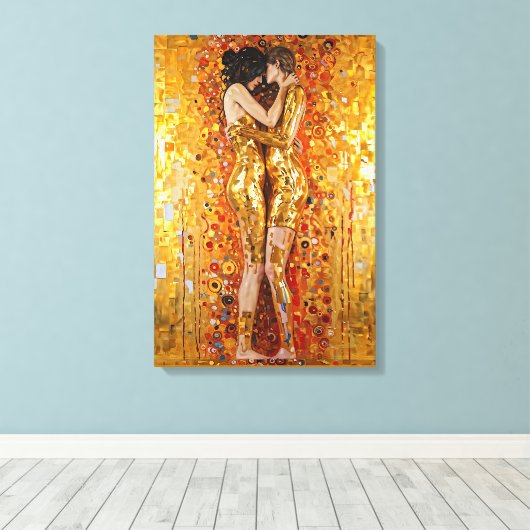 「ゴールデン・エンスプ大切レス」と不滅 キャンバスプリント (インサイチュ (ウッドフロア))