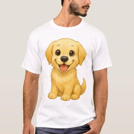ゴールデン・オプティミスト: ビンテージ ゴールデンレトリバー Tシャツ