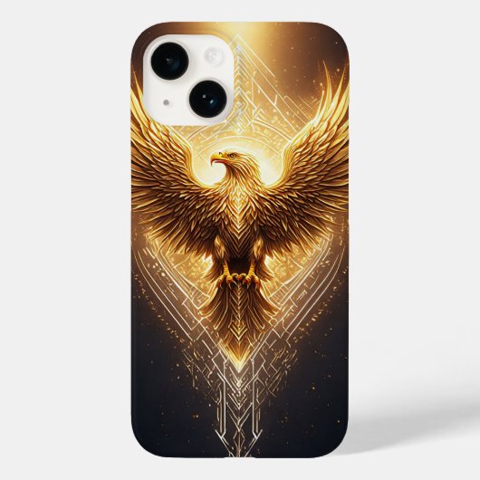 ゴールデン・オーナメント・イーグル Case-Mate iPhoneケース (裏面)