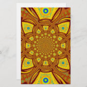 ゴールデン・カレイドスコープ・アートプリント 便箋 (正面/裏面)