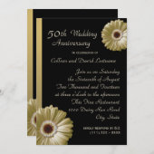 ゴールデン・ガーベラ・デイジー 50周年 招待状 (正面/裏面)