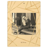 ゴールデン·ガール·ファッション·エレガントヴィンテージ クリップボード (裏面)