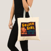 ゴールデン・ガール・リンゴ トートバッグ (正面(商品))