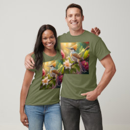 ゴールデン・クレステッド・ハニーイーターの幻想の鳥 Tシャツ