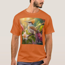ゴールデン・クレステッド・ハニーイーターの幻想の鳥 Tシャツ